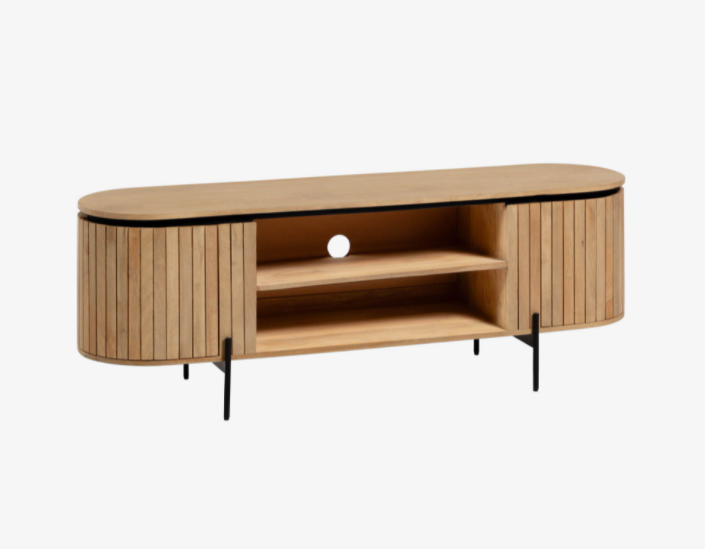 Mueble TV London madera maciza de mango 160x56cm