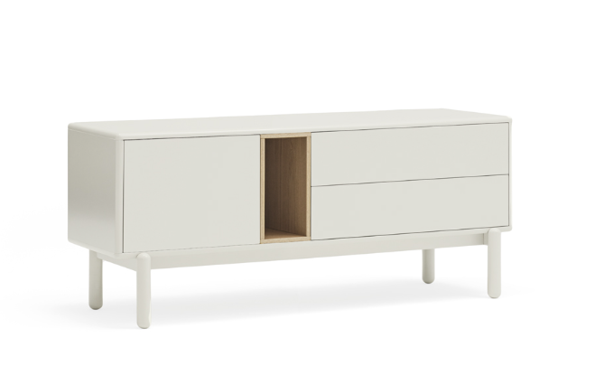 Corvo mueble TV crema 140 cm