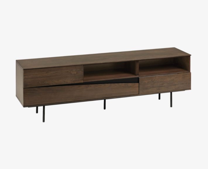 Mueble TV Portugal chapa de nogal americano 180x56 cm