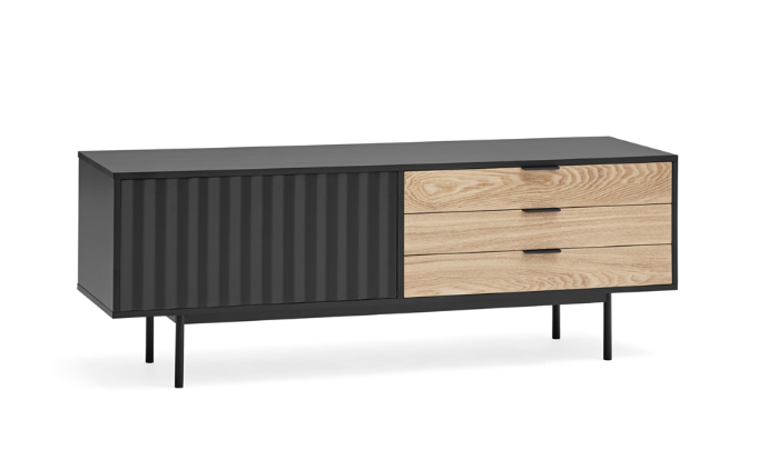 Mueble TV sierra negro 140 cm