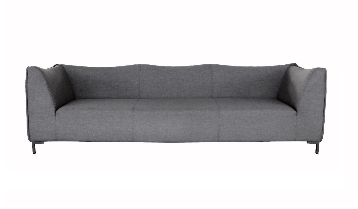 Naxos Sofa 3 plazas terraza lounge tapizado gris