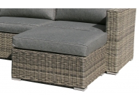 Otoman lounge rattan gris Maui