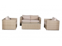 Set sofas rattan color natural Kaui