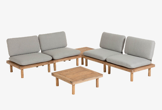 Set Santorini de 4 sillones y 2 mesas