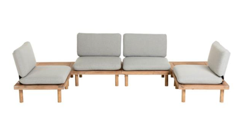 Set Santorini de 4 sillones y 2 mesas