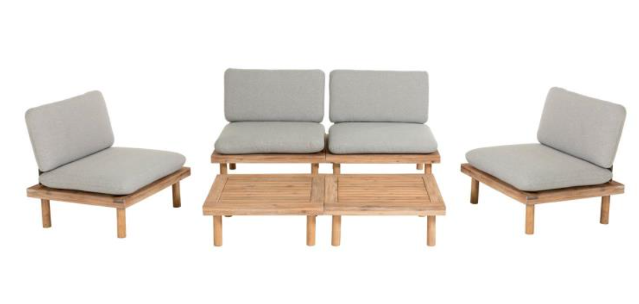 Set Santorini de 4 sillones y 2 mesas