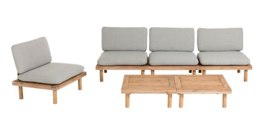 Set Santorini de 4 sillones y 2 mesas