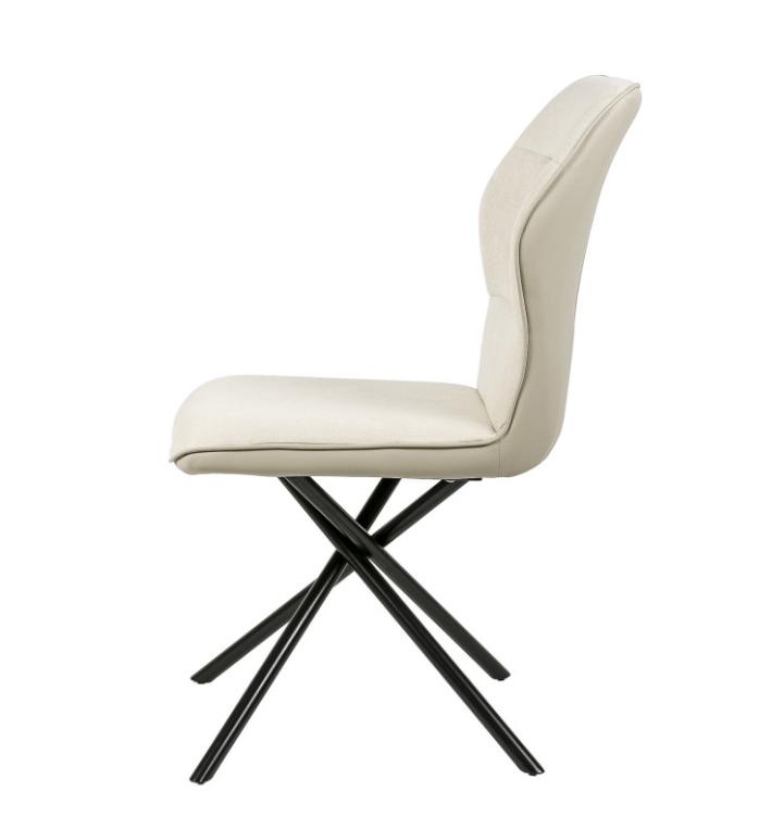 Silla Cleo polipiel beige