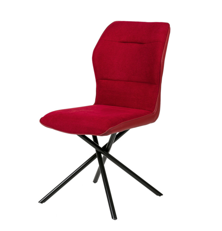 Silla Cleo polipiel rojo