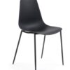 Silla metal plastico negro Easy