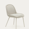 Silla de diseño Fina chenilla beige