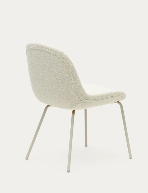 Silla de diseño Fina borreguito blanco