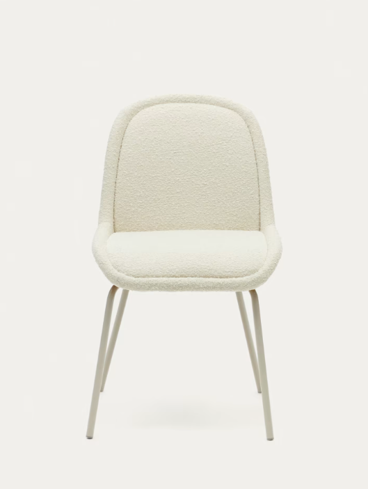 Silla de diseño Fina borreguito blanco