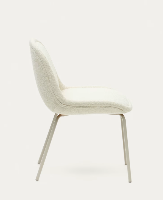 Silla de diseño Fina borreguito blanco