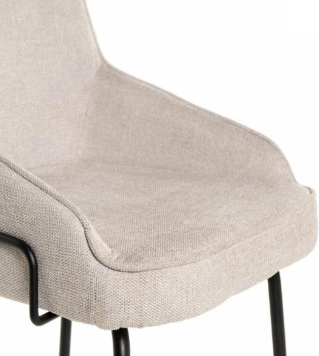 Silla Gwen tapizado beige