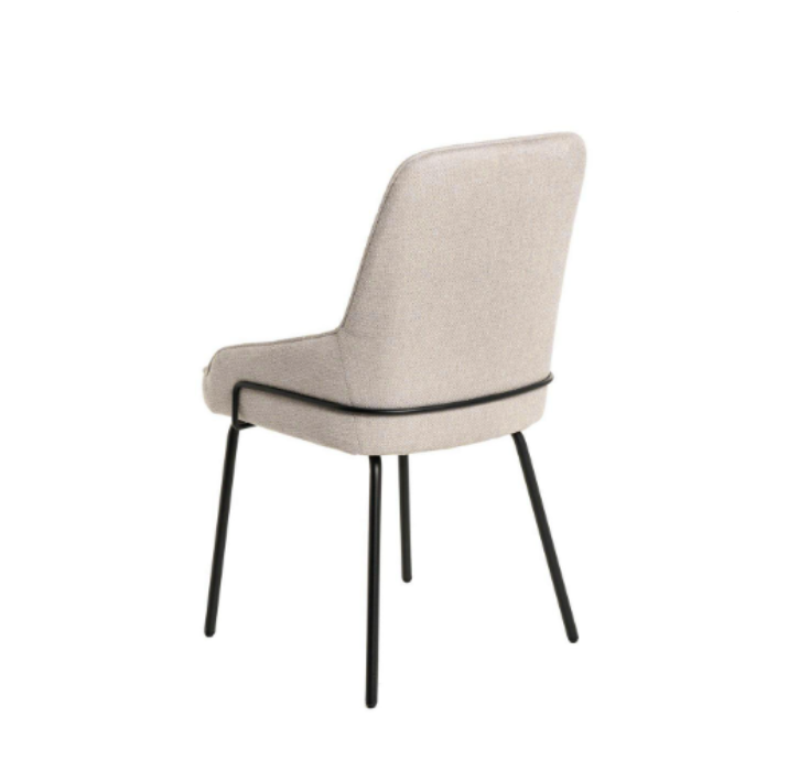 Silla Gwen tapizado beige