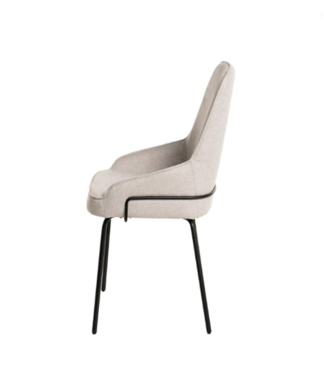 Silla Gwen tapizado beige