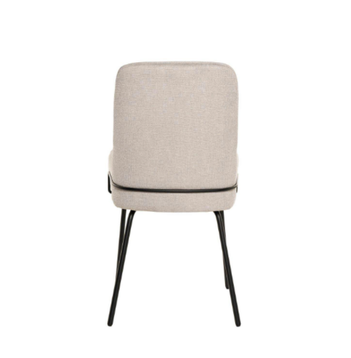 Silla Gwen tapizado beige