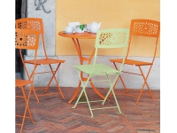 Silla jardin plegable hierro Gala Verde Sauce