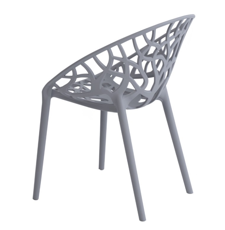 Silla Kiara polipropileno gris