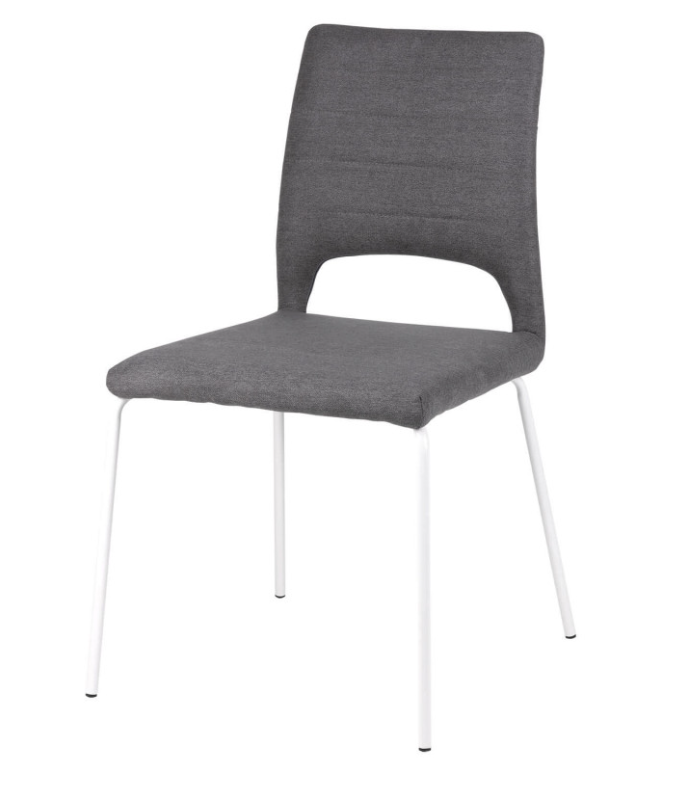 Silla Lena tela color gris