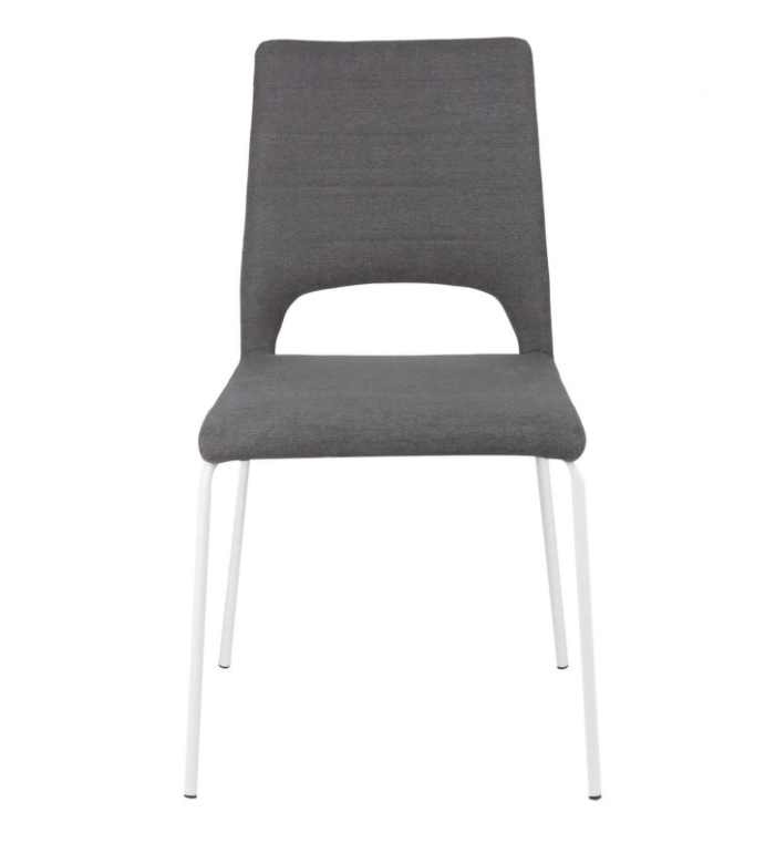 Silla Lena tela color gris