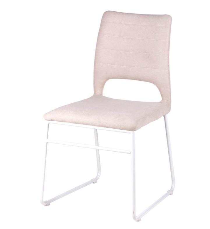 Silla Nessa tela color beige