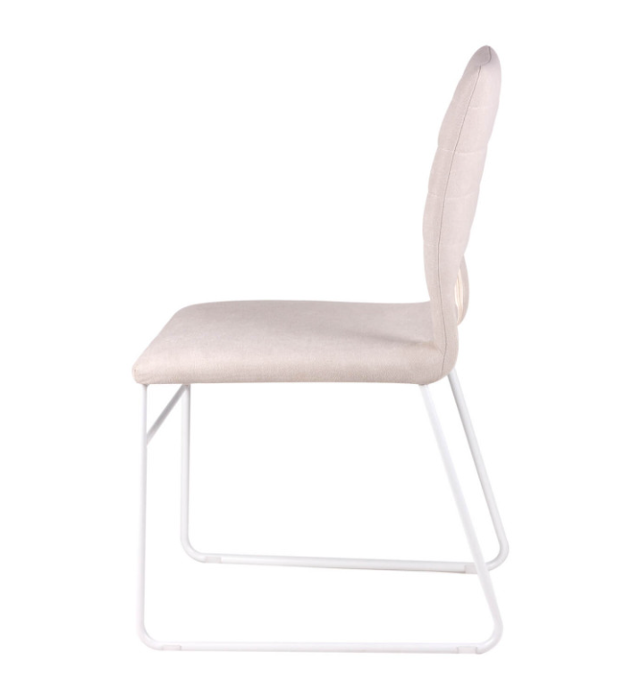 Silla Nessa tela color beige