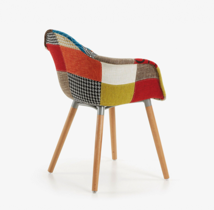 Silla patchwork multicolor