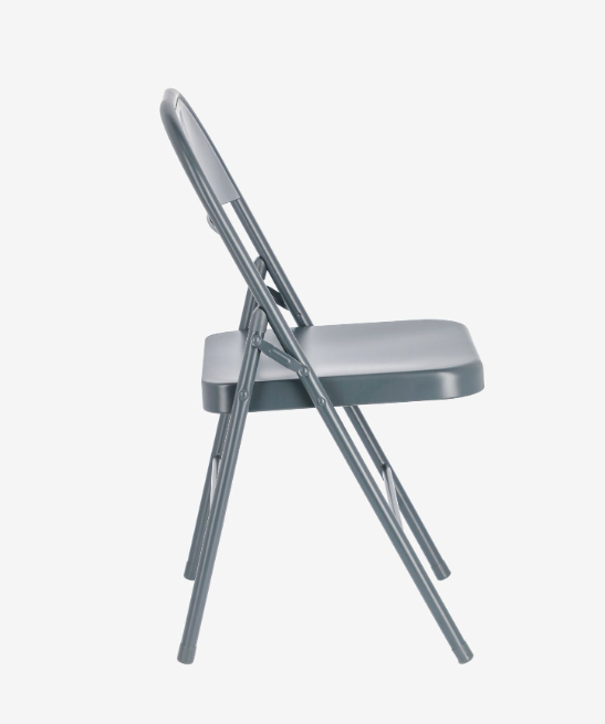 Silla plegable Wendy metal gris oscuro