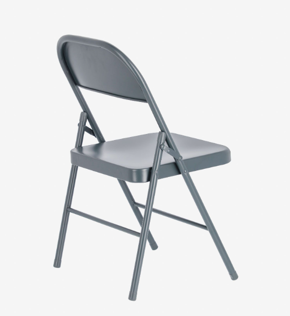 Silla plegable Wendy metal gris oscuro