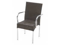 Sillon aluminio rattan moka Yuca