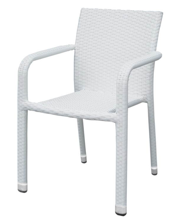 Sillon de terraza ratan blanco Sparky