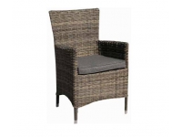 Sillon rattan gris cojin antracita Maui