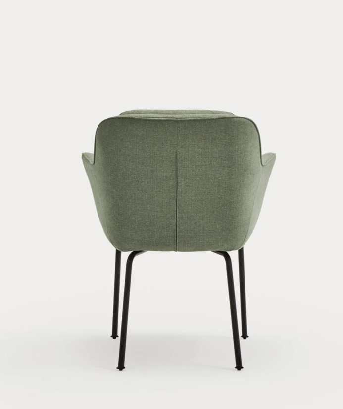 Silla de diseño Sadira tela verde