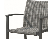 Sillon rattan aluminio ceniza Candas