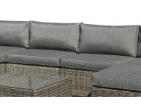 Sofa central lounge rattan gris Maui