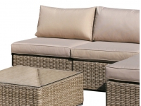 Sofa modulo central lounge rattan natural Kaui