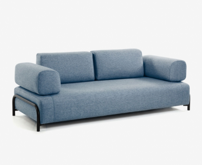 Sofa Damini 3 plazas azul 232cm