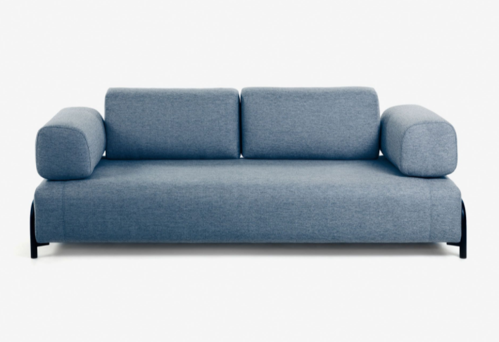 Sofa Damini 3 plazas azul 232cm