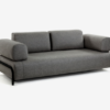 Sofa Damini 3 plazas gris oscuro 232cm