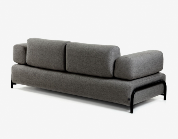 Sofa Damini 3 plazas gris oscuro 232cm