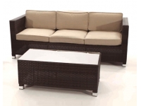 Sofa rattan 3 plazas Garbi