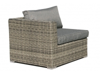 Sofa esquinero lounge rattan gris Maui