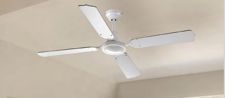 Ventilador de techo Eclectic blanco con mando a distancia