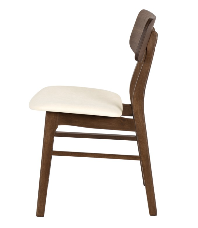 Silla Vivian nogal beige