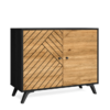 Mueble auxiliar Zebra bocamina natural serigrafia 92x81cm