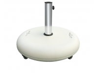 Base parasol blanco ruedas 40kg