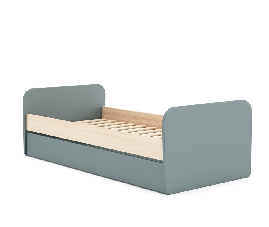 Bicama infantil Esteban madera verde kaki 200-190x90 cm