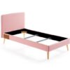 Cama nordica pocket tela rosa 190x90